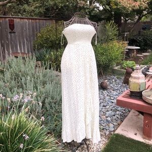 Strapless Polka Dot Maxi